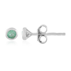 Orecchini in argento con Smeraldo Colombiano