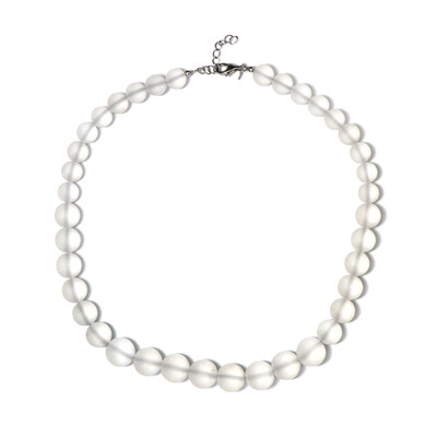 Collana in argento con Quarzo Bianco