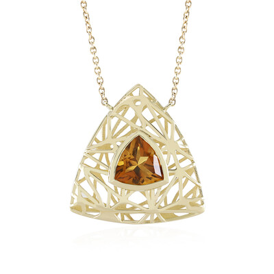 Collana in oro con Citrino Madeira (Ornaments by de Melo)