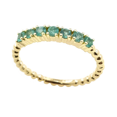 Anello in oro con Smeraldo Zambia AAA (de Melo)