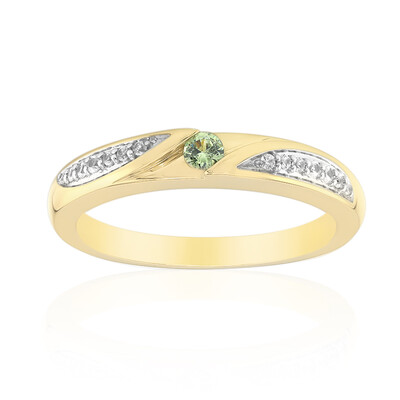 Anello in oro con Demantoide del Madagascar (John Ferry)