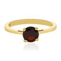 Anello in argento con Granato Mozambico
