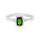 Anello in argento con Diopside Russo