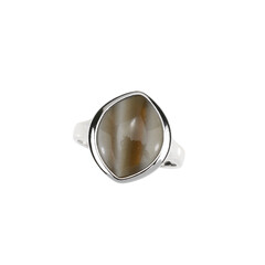 Anello in argento con Pietra Focaia Santa Croce