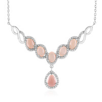 Collana in argento con Opale Rosa di Machu Picchu