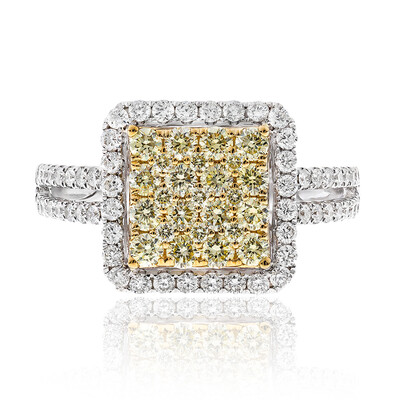 Anello in oro con Diamante Giallo SI (CIRARI)