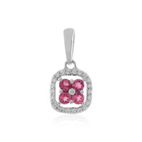 Ciondolo in argento con Tormalina Rosa