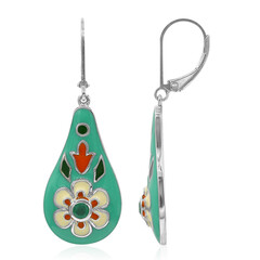 Orecchini in argento con Smeraldo Brasiliano (TPC)