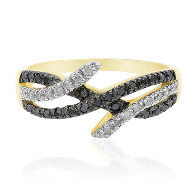 Anello in oro con Diamante Nero