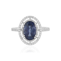 Anello in oro con Zaffiro Ceylon Blu