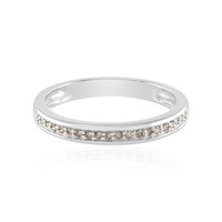 Anello in argento con Diamante Champagne I2
