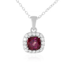 Collana in argento con Granato Malawi