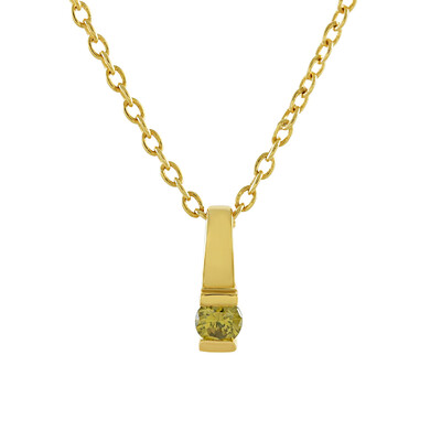 Collana in argento con Diamante Giallo I4