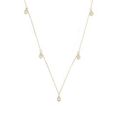 Collana in oro con Diamante Flawless (G) (de Melo)