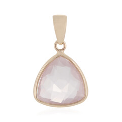 Ciondolo in argento con Quarzo Rosa