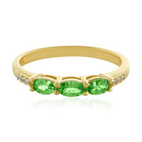 Anello in argento con Tsavorite