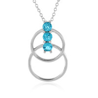 Collana in argento con Topazio Paraiba
