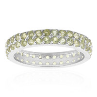 Anello in argento con Peridoto della Birmania