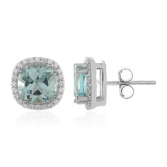 Orecchini in argento con Topazio Blu Cielo