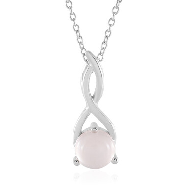 Collana in argento con Quarzo Rosa