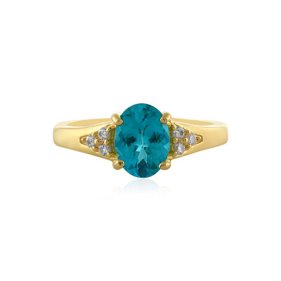 Anello in argento con Apatite Blu