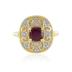 Anello in argento con Rodolite