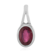 Ciondolo in argento con Rubino del Madagascar