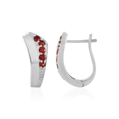 Orecchini in argento con Rubino Tanzania
