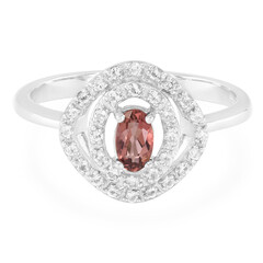 Anello in argento con Tormalina Rosa