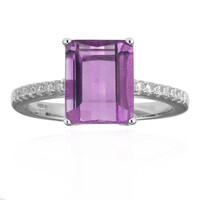 Anello in argento con Fluorite Rosa