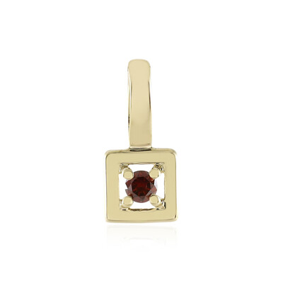 Ciondolo in oro con Diamante Rosso I2