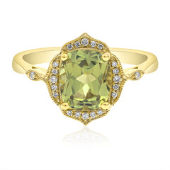 Anello in oro con Diasporo cangiante (CIRARI)