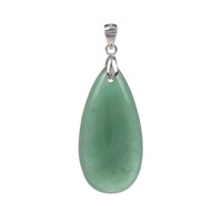 Ciondolo in argento con Avventurina Verde