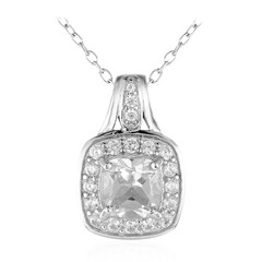 Collana in argento con Topazio Bianco