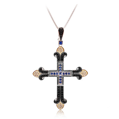 Collana in argento con Zaffiro Ceylon (Dallas Prince Designs)