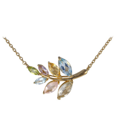 Collana in argento con Topazio Blu Cielo