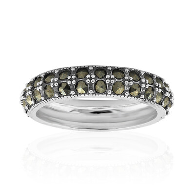 Anello in argento con Marcassite