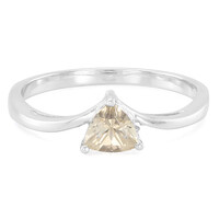 Anello in argento con Pietra del Sole Argentata