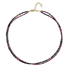 Collana in argento con Ematite Dorata (Riya)