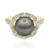 Anello in oro con Perla Tahitiana (TPC)