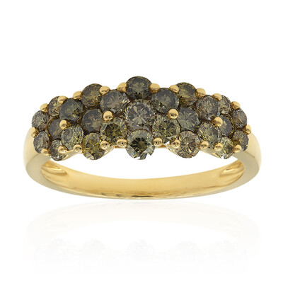 Anello in oro con Diamante Verde SI1 (CIRARI)