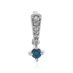 Ciondolo in argento con Diamante Blu I3