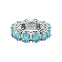 Anello in argento con Apatite Blu