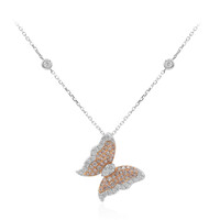 Collana in oro con Diamante Rosa I1 (CIRARI)