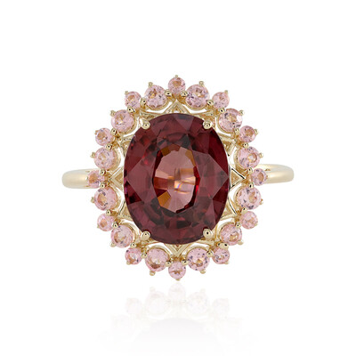 Anello in oro con Zircone Mogano