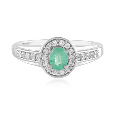 Anello in argento con Smeraldo Russo