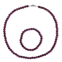 Parure in argento con Rubino del Madagascar
