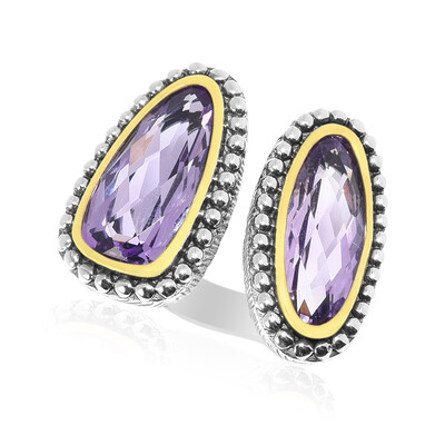 Anello in argento con Ametista Rose de France