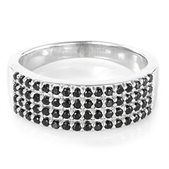 Anello in argento con Spinello Nero