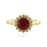 Anello in argento con Rubino del Madagascar